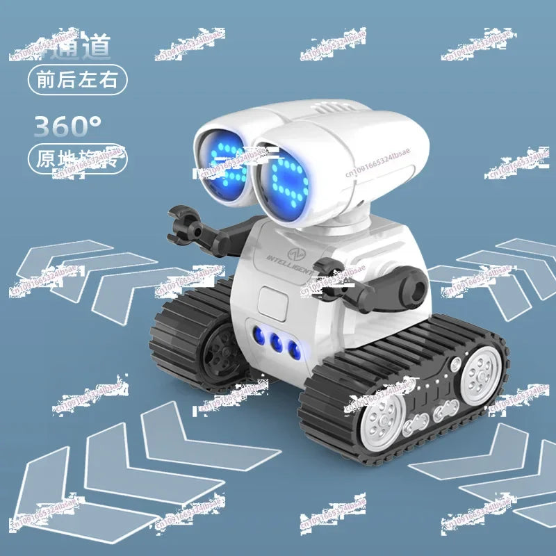 Remotely programmed robot music light pattern switching intercom robot gesture sensing toyWalkie-talkie robot