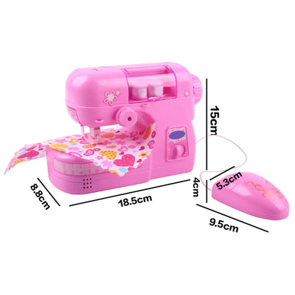 Máquina De Coser 재봉틀Children's Mini Portable Sewing Machine Small Electric Sewing Machine Electronic Sewing Machine Home Toy Set