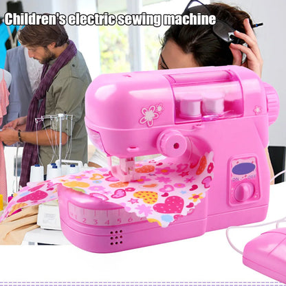 Máquina De Coser 재봉틀Children's Mini Portable Sewing Machine Small Electric Sewing Machine Electronic Sewing Machine Home Toy Set
