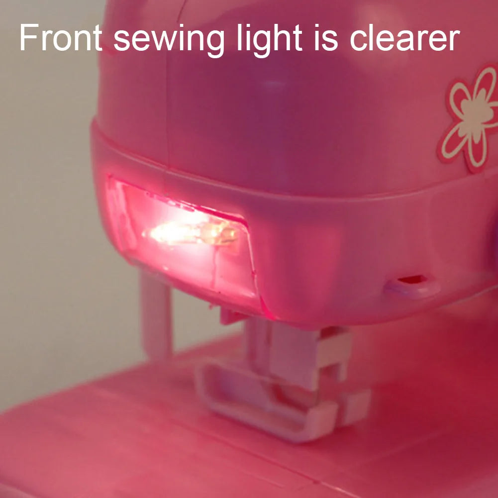 Máquina De Coser 재봉틀Children's Mini Portable Sewing Machine Small Electric Sewing Machine Electronic Sewing Machine Home Toy Set