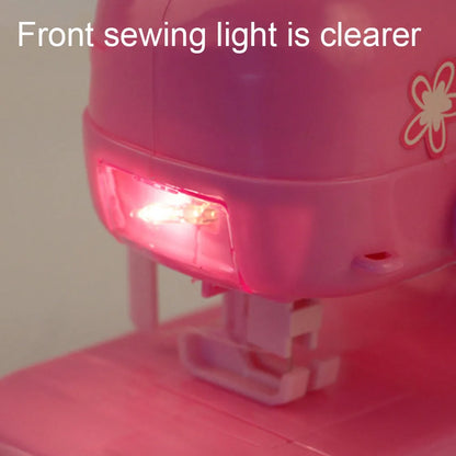 Máquina De Coser 재봉틀Children's Mini Portable Sewing Machine Small Electric Sewing Machine Electronic Sewing Machine Home Toy Set