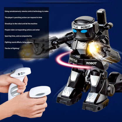 RC Robot Battle Boxing Robot Toy Remote Control Robot 2.4G Humanoid Fighting Robot with Two Control Joysticks Toys for Kids Gift