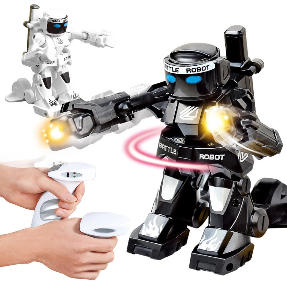 RC Robot Battle Boxing Robot Toy Remote Control Robot 2.4G Humanoid Fighting Robot with Two Control Joysticks Toys for Kids Gift