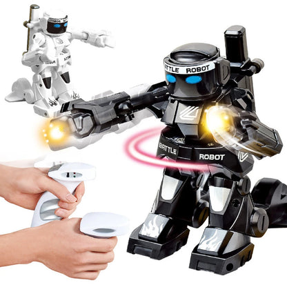 RC Robot Battle Boxing Robot Toy Remote Control Robot 2.4G Humanoid Fighting Robot with Two Control Joysticks Toys for Kids Gift