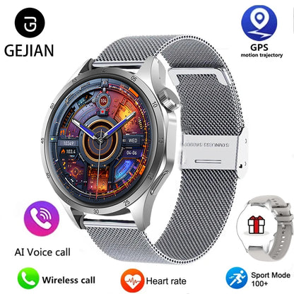 2025 New Men GPS Smart Watch 360 * 360 AMOLED Screen Bluetooth Call NFC Heart Rate Monitoring IP68 Waterproof SmartWatch for Men