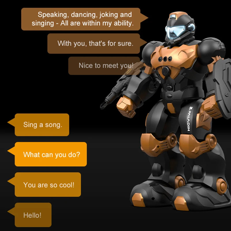 RC Robot Toy Intelligent Programming Voice Controlled Gesture Remote Control LED Smart Dancing Robot Kids Toy for Children Gifts