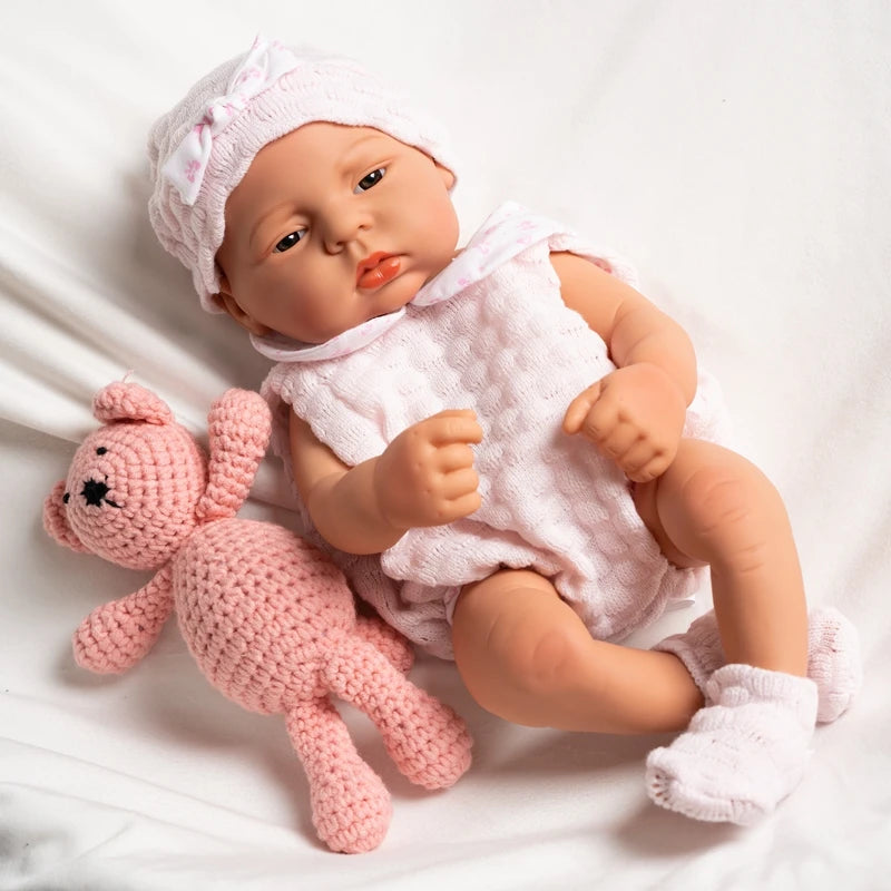 15inch 40cm Reborn Dolls Bebe Dolls Toys Girl Lifelike Reborn Dolls Full Body Vinyl Girl Doll Bebe Doll Toys Christmas Gifts
