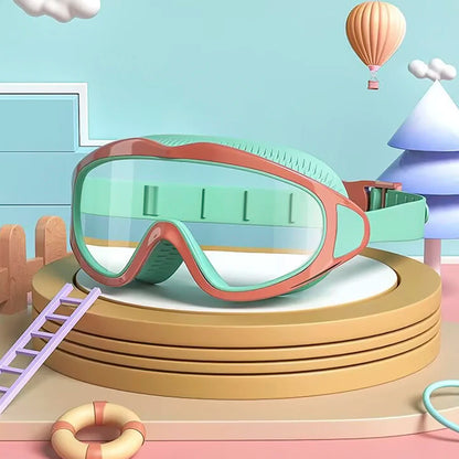 Children's swimming goggles; anti-fog and anti-ultraviolet; wide-angle swimming goggles; waterproof children's pool glasses; sui