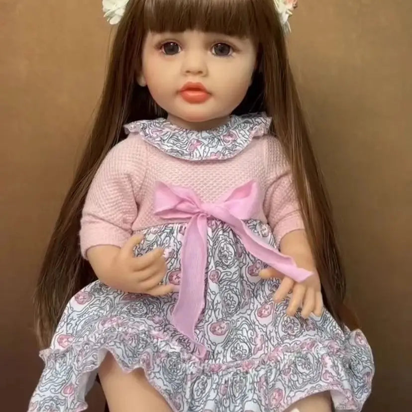 20 Inch/50cm Reborn Dolls Realistic Full Silicone Baby Bebe Vinyl Newborn Girl Doll Princess Toddler Toy Gift