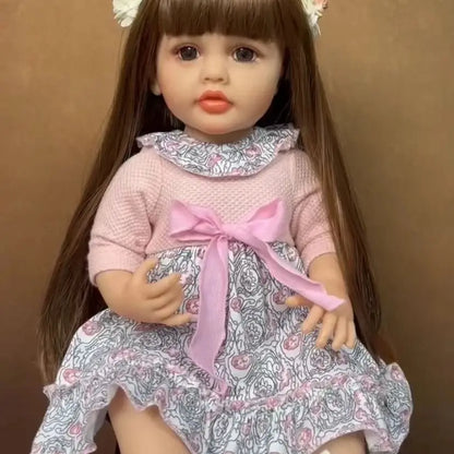 20 Inch/50cm Reborn Dolls Realistic Full Silicone Baby Bebe Vinyl Newborn Girl Doll Princess Toddler Toy Gift