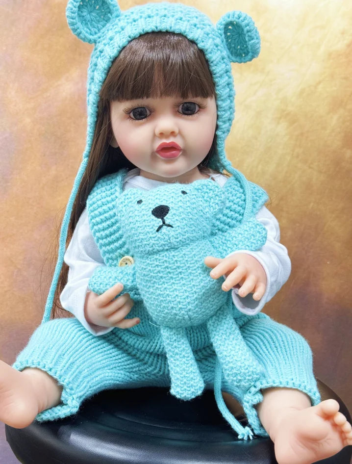 20 Inch/50cm Reborn Dolls Realistic Full Silicone Baby Bebe Vinyl Newborn Girl Doll Princess Toddler Toy Gift