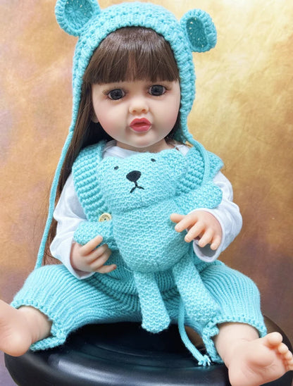 20 Inch/50cm Reborn Dolls Realistic Full Silicone Baby Bebe Vinyl Newborn Girl Doll Princess Toddler Toy Gift