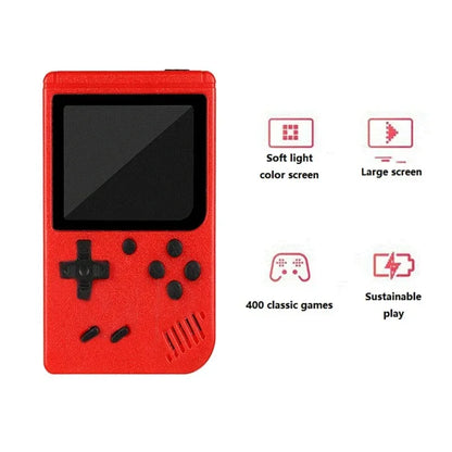 2025 A Red Retro Classic Games Children's Handheld Small Game Console With Hundreds Of Game Charging Can Be Connected To The TV