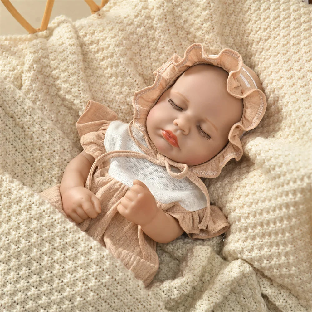 15inch 40cm Reborn Dolls Bebe Dolls Toys Girl Lifelike Reborn Dolls Full Body Vinyl Girl Doll Bebe Doll Toys Christmas Gifts