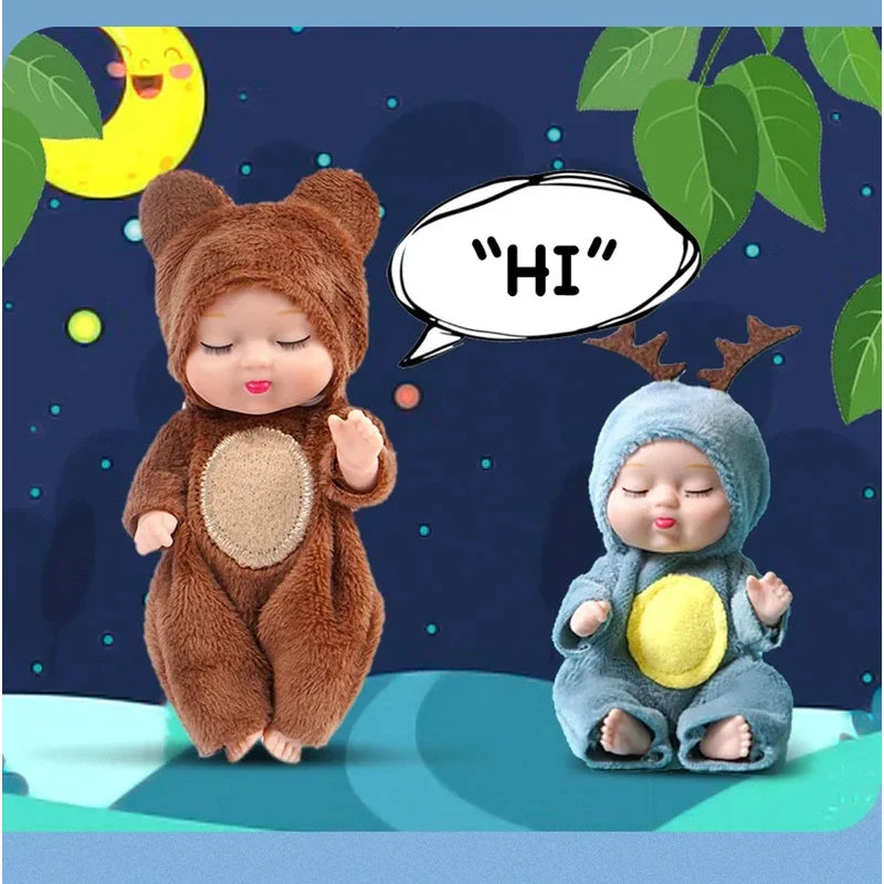 Reborn Doll Kit Simulation Princess Doll Toys Mini Cute Sleeping Baby Dolls With Clothes Accessories Kids Birthday Gifts Soft