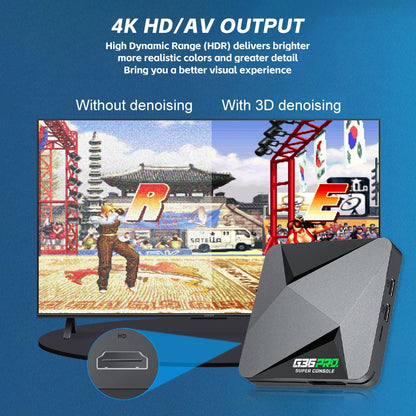 Super Console G36 Pro Retro Video Game Console with 120000 Video Games for PS1/GBA/MD/CPS with Gamepad Kid Gift Game Box