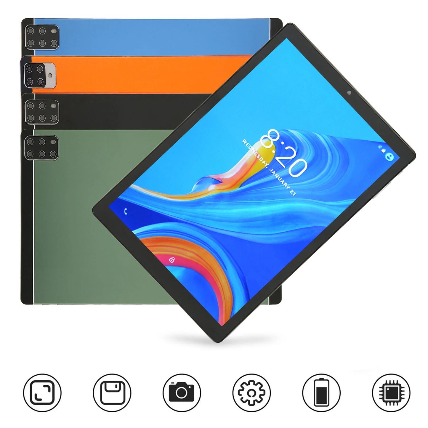 10.1 Inch Tablet for Android 12.0 5G WiFi 6GB 128GB Front 2MP Rear 5MP 10  CPU Tablet PC 5G WiFi Tablet 6GB Tablet Tablet PC
