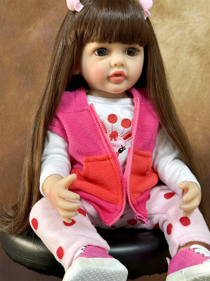 20 Inch/50cm Reborn Dolls Realistic Full Silicone Baby Bebe Vinyl Newborn Girl Doll Princess Toddler Toy Gift