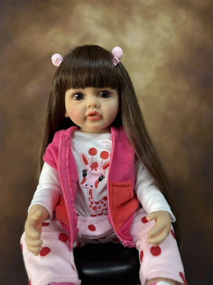 20 Inch/50cm Reborn Dolls Realistic Full Silicone Baby Bebe Vinyl Newborn Girl Doll Princess Toddler Toy Gift