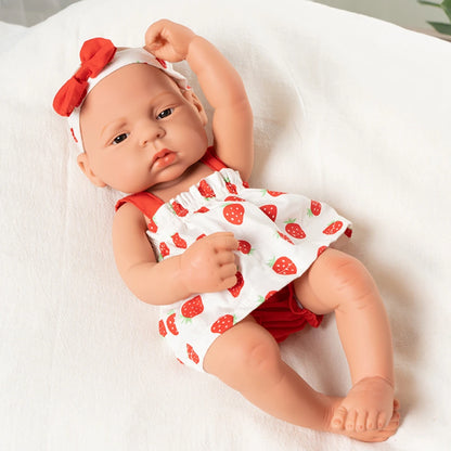 15inch 40cm Reborn Dolls Bebe Dolls Toys Girl Lifelike Reborn Dolls Full Body Vinyl Girl Doll Bebe Doll Toys Christmas Gifts
