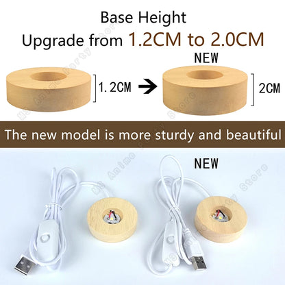 Unique 3D Crystal Ball Night Light Led Lamp Bedside Table Glowing Galaxy Lamp Saturn Planets Moon Children Birthday Gift Toy 5cm