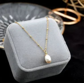 Stainless Steel Vintage Textured Delicate Necklace