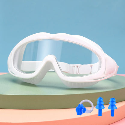 Children's swimming goggles; anti-fog and anti-ultraviolet; wide-angle swimming goggles; waterproof children's pool glasses; sui