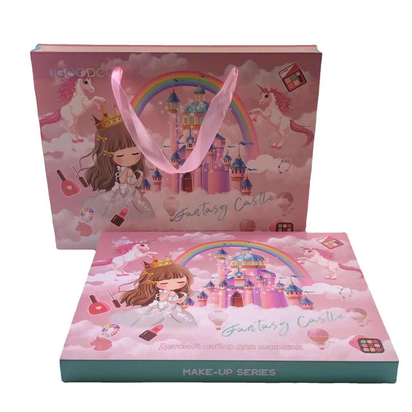 kids makeup set for Kids Eye shadow Nail Polish Ornaments Beading set for girls cloud Box birthday gift Educational GIfts