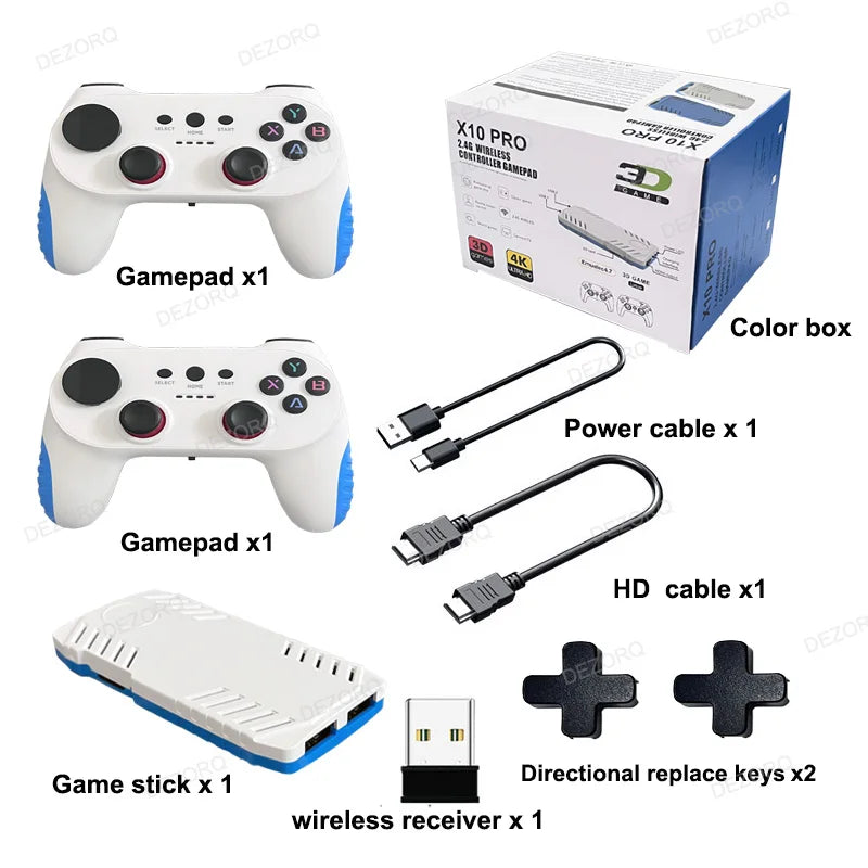 2025 New Game Stick TV Game S905 X 3 Retro Video Gaming Console 128G 50000+ Games  Game Stick 4k