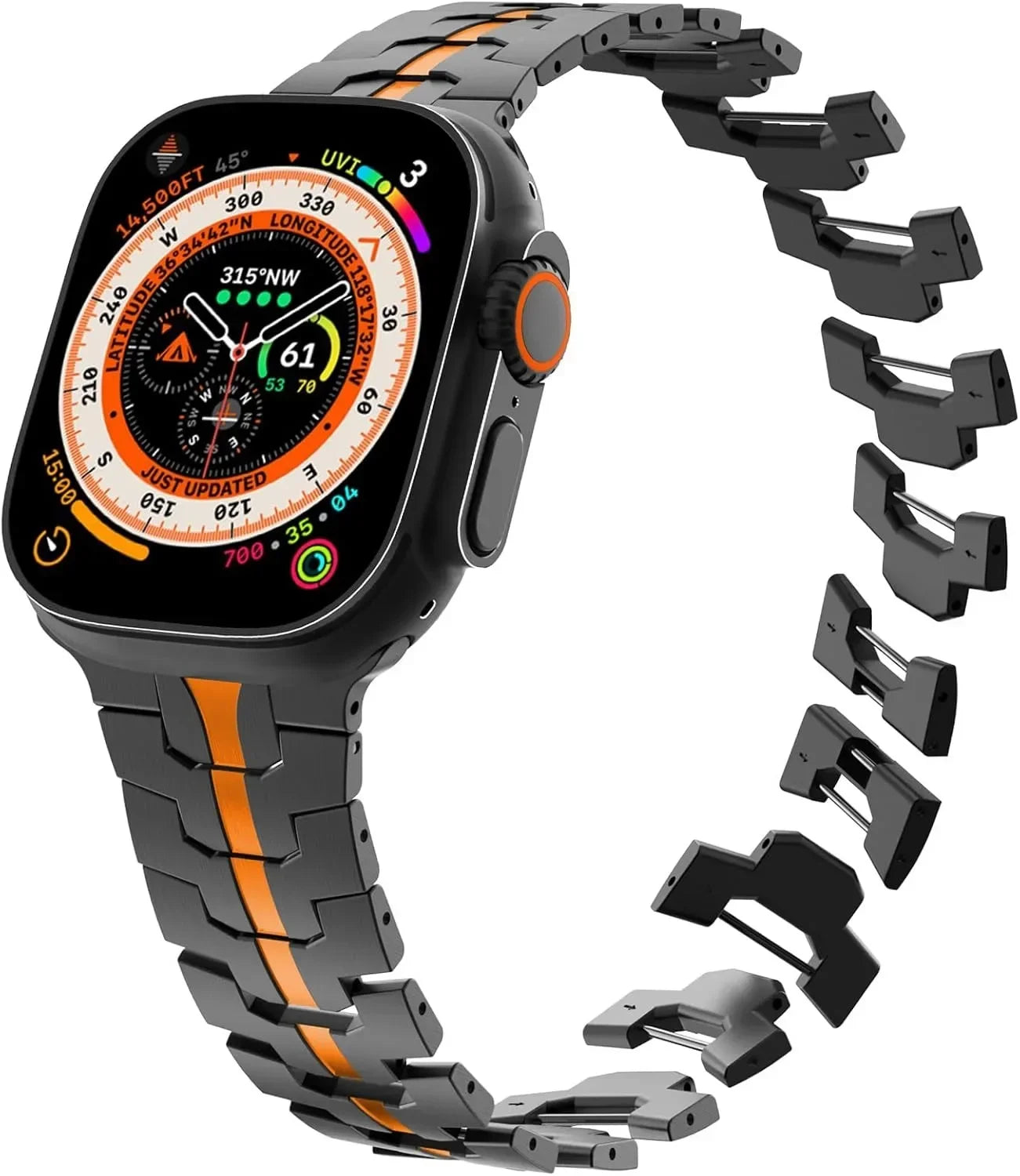 Stainless Steel Band+TPU Cover Case for Apple Watch 49mm 46mm 45mm 44mm Strap+case for Series 10 9 8 7 6 5 4 SE Ultra Watchband