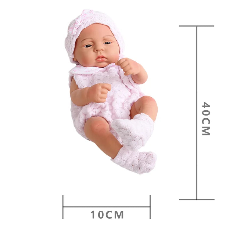 15inch 40cm Reborn Dolls Bebe Dolls Toys Girl Lifelike Reborn Dolls Full Body Vinyl Girl Doll Bebe Doll Toys Christmas Gifts