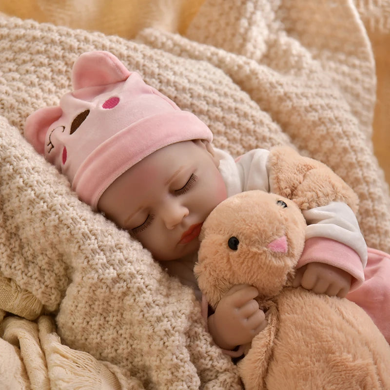 15inch 40cm Reborn Dolls Bebe Dolls Toys Girl Lifelike Reborn Dolls Full Body Vinyl Girl Doll Bebe Doll Toys Christmas Gifts