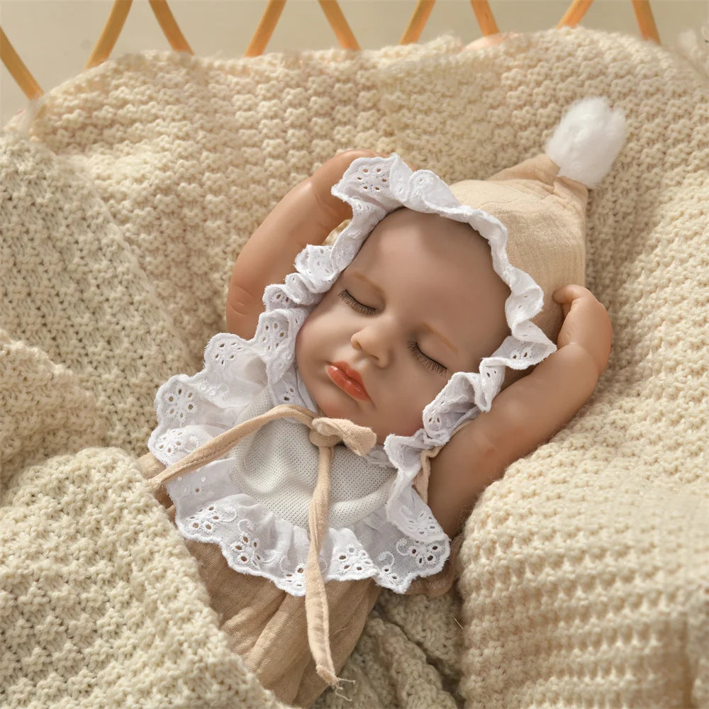 15inch 40cm Reborn Dolls Bebe Dolls Toys Girl Lifelike Reborn Dolls Full Body Vinyl Girl Doll Bebe Doll Toys Christmas Gifts