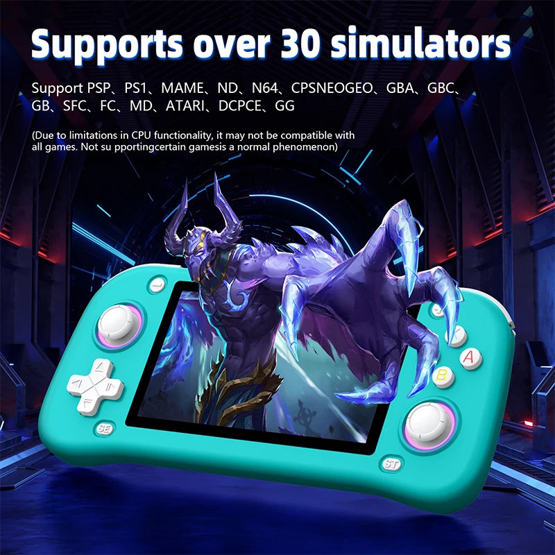 2025 Newest Retro Handheld Game Console Open Source 4.3inch IPS Screen Gaming System Pocket Video Player