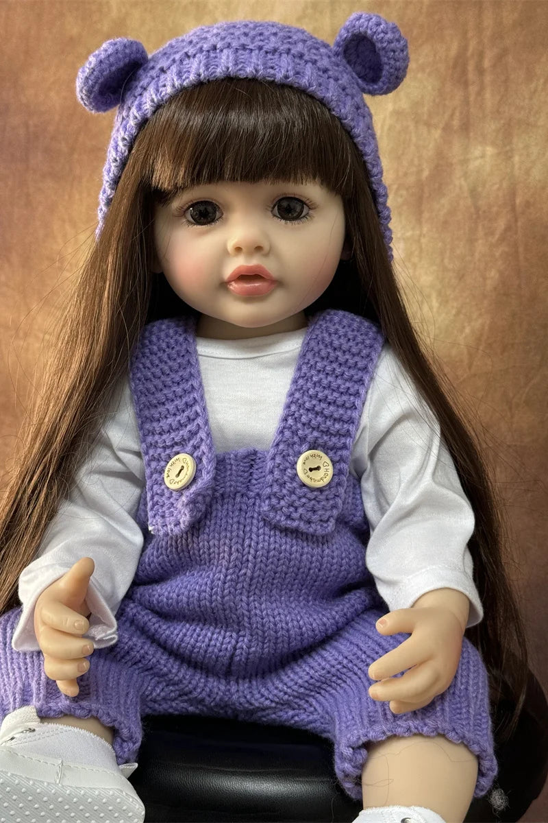 20 Inch/50cm Reborn Dolls Realistic Full Silicone Baby Bebe Vinyl Newborn Girl Doll Princess Toddler Toy Gift