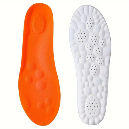1Pair/2Pairs/4Pairs High Elasticity Latex Sport Insoles Soft Shoe Pads Arch Support Orthotic Insoles Breathable Deodorant Insole