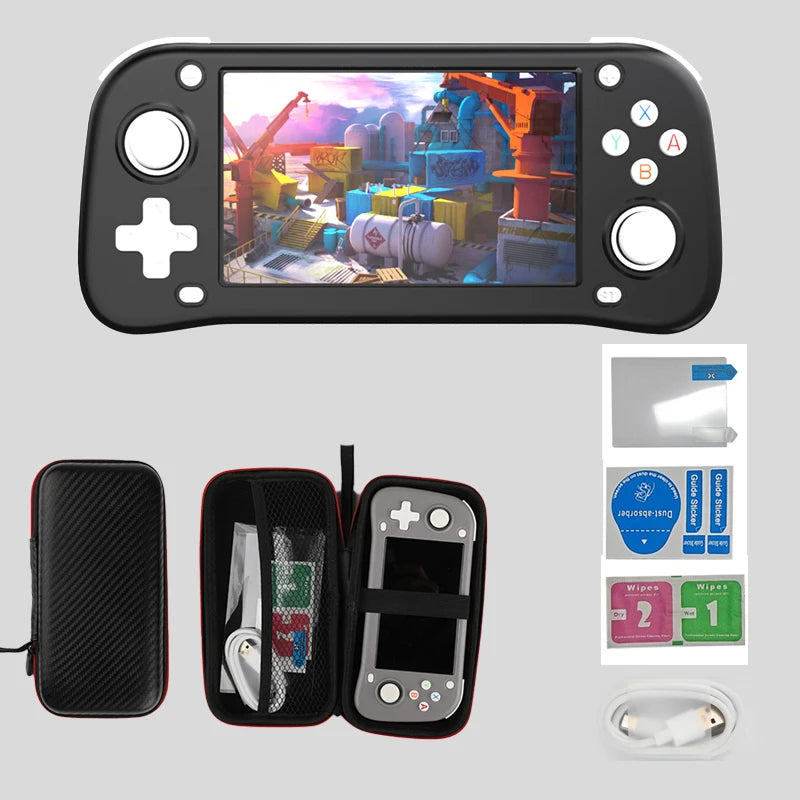 2025 Newest Retro Handheld Game Console Open Source 4.3inch IPS Screen Gaming System Pocket Video Player