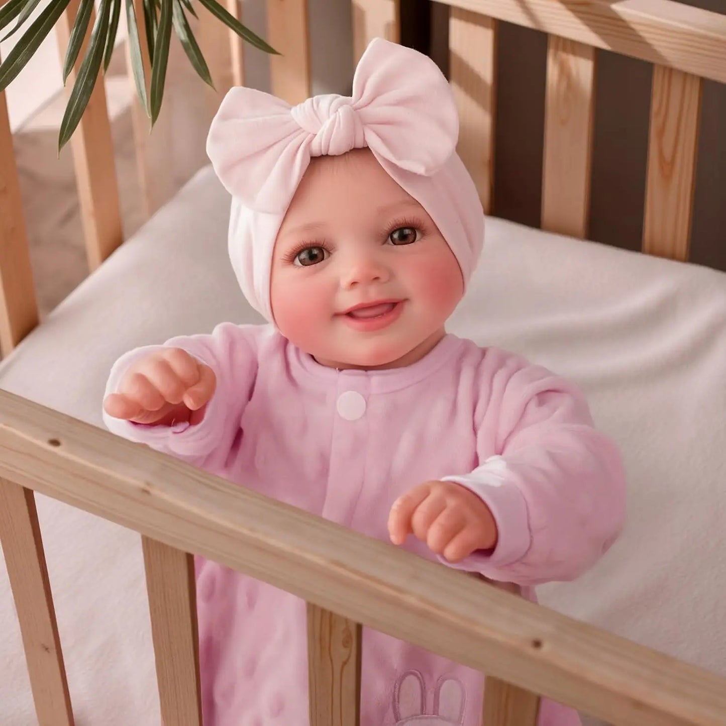 Reborn Baby Dolls - 17" Cute Soft Vinyl Realistic Baby Doll Poseable Smiling Real Life Baby Dolls with Accessories For Kids 3+
