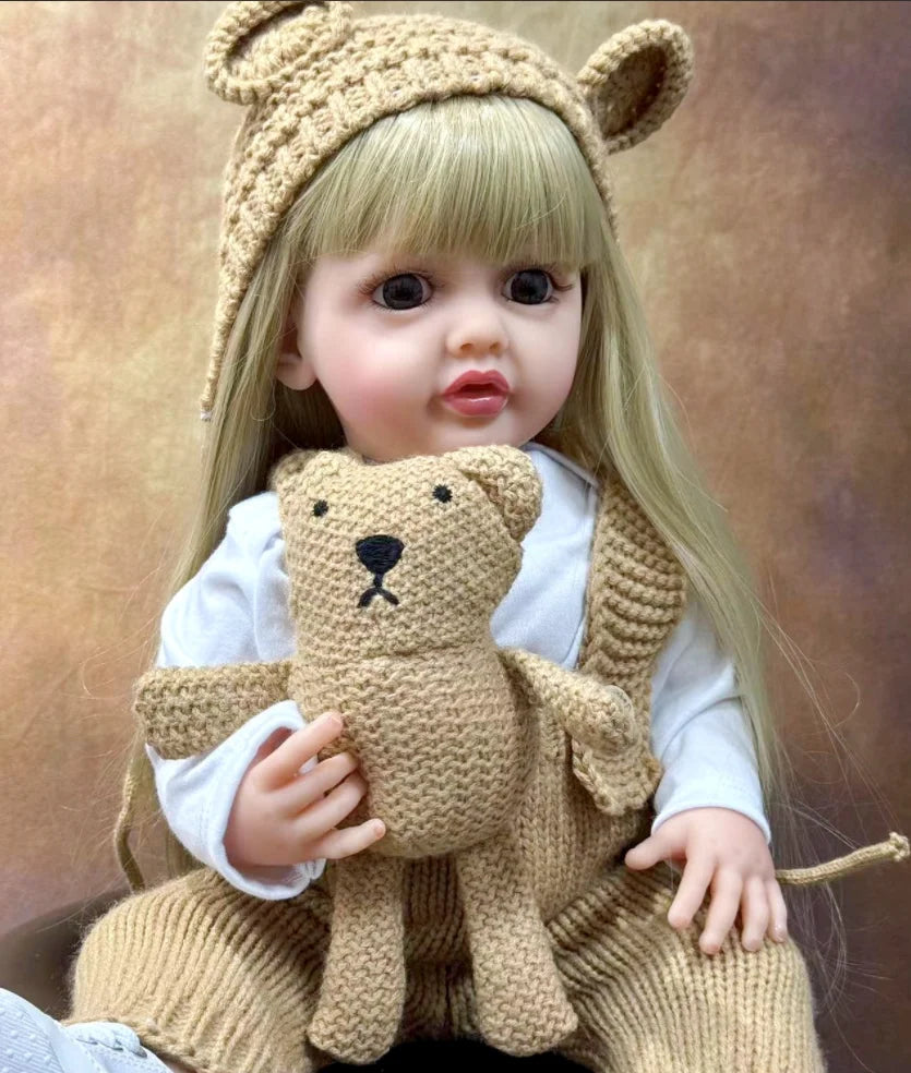 20 Inch/50cm Reborn Dolls Realistic Full Silicone Baby Bebe Vinyl Newborn Girl Doll Princess Toddler Toy Gift