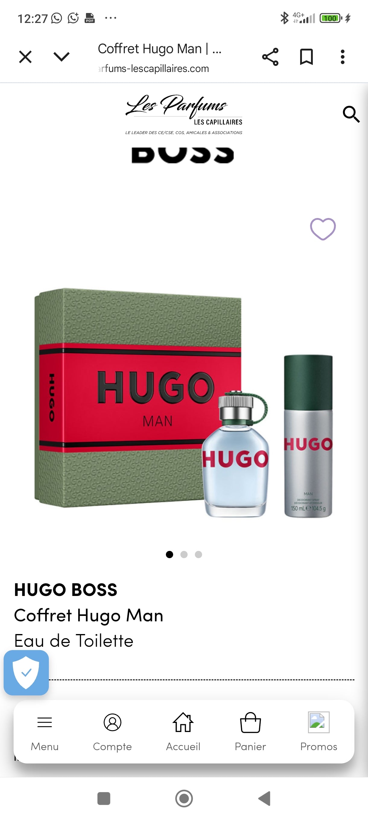 Coffret Hugo Man
Eau de Toilette

HUGO Man, un parfum qui incarne l’assurance et l’optimisme des hommes qui repoussent toujours les limites.

Ce coffret cadeau HUGO Man Eau de Toilette printemps-été contient :
• L'Eau de Toilette pour homme HUGO Man 75 ml