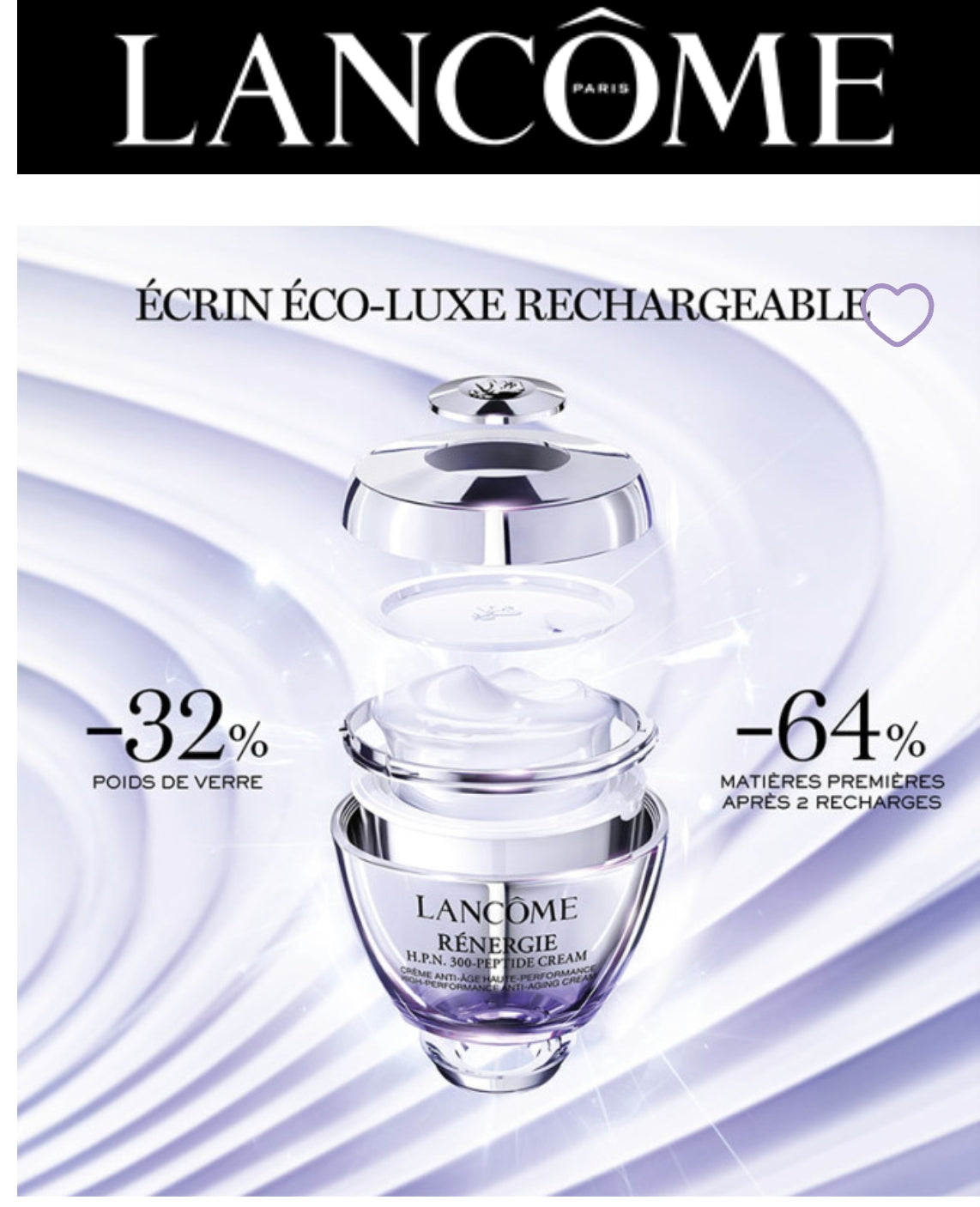 LANCÔME : Coffret   Rénergie  , Crème Anti-âge