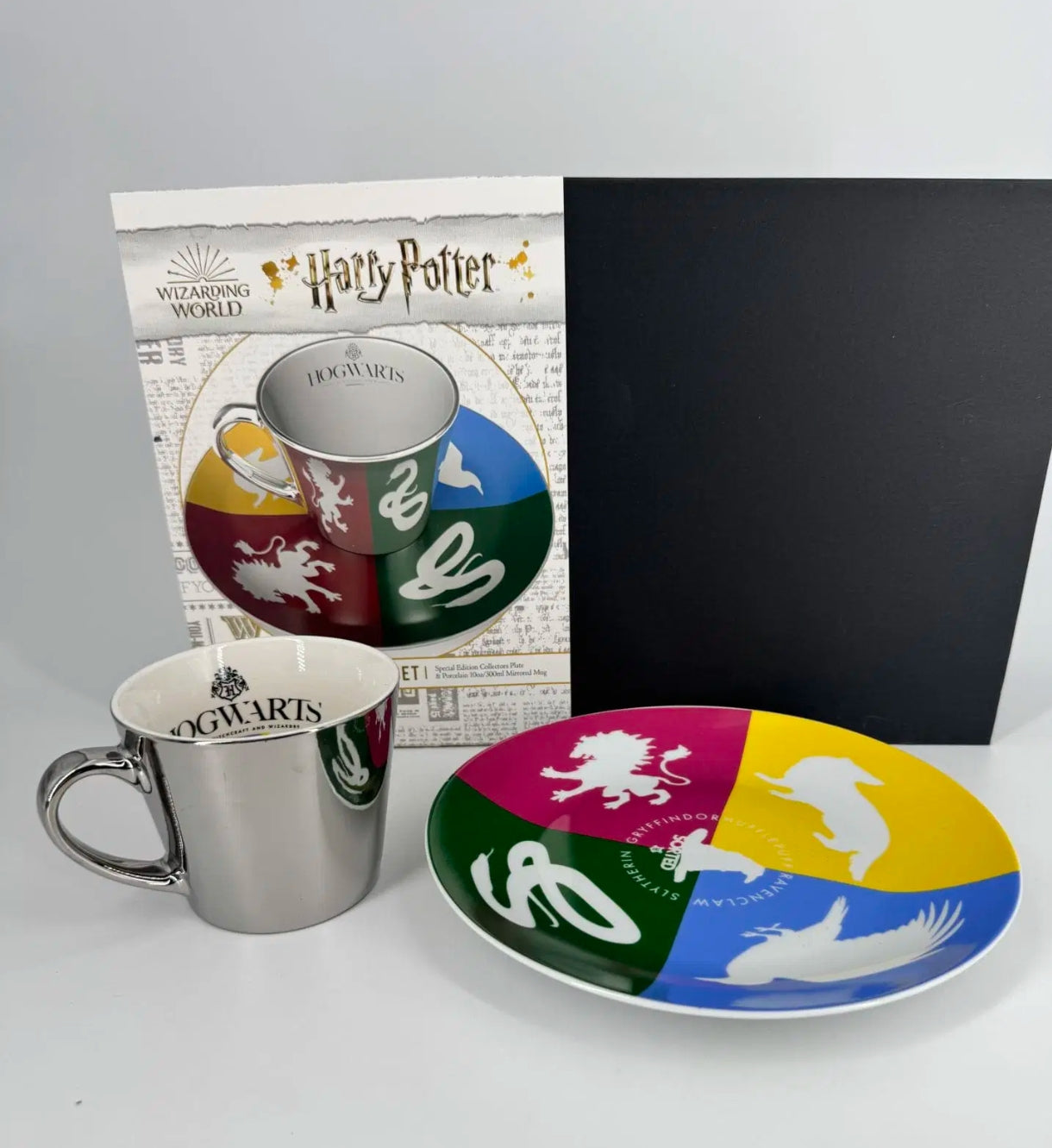 HARRY POTTER - MIRROR. MUG ET PLAT SET  - TASSE À CAFÉ ET SOUCOUPE - MAISONS