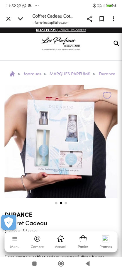 Ce coffret, en édition limitée, comprend :
• Eau de Parfum , format vente (50ml)
• Lait pour le Corps, format voyage (75ml)
• Mini Eau de Parfum, en format voyage (4ml)

Offrez la joie en cette saison des fêtes avec une dose d’optimisme à l’état pur. Auss