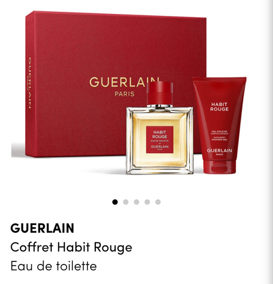 GUERLAIN                                 Coffret Habit Rouge
Eau de toilette 

Pour la Fête des Pères, offrez-lui l'élégance et l'audace d'Habit Rouge.