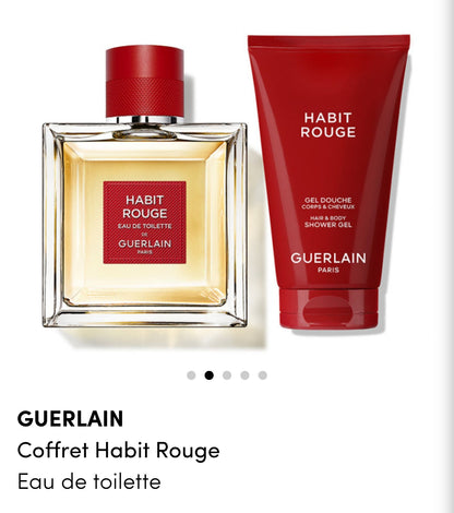 GUERLAIN                                 Coffret Habit Rouge
Eau de toilette 

Pour la Fête des Pères, offrez-lui l'élégance et l'audace d'Habit Rouge.