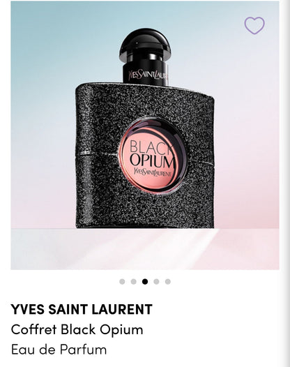YVES SAINT LAURENT           Coffret Black Opium
Eau de Parfum

Pour la Saint-Valentin, explorez un amour sans limite avec Yves Saint Laurent Beauté.